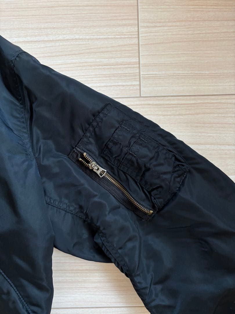 USA製 80s アルファインダストリーズ MA-1 M ブラック 黒