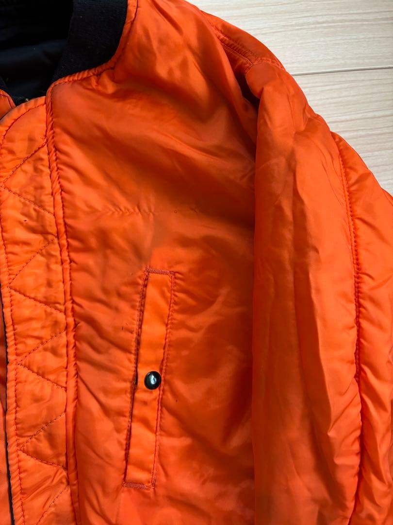 USA製 80s アルファインダストリーズ MA-1 M ブラック 黒