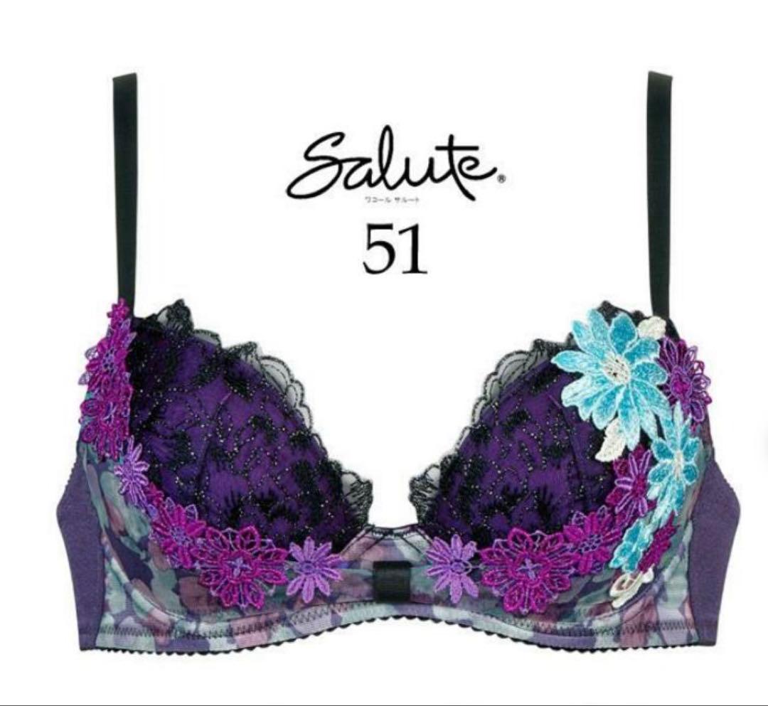 サルート Wacoal Salute 51G リボンブラ ブラショーツE75-L