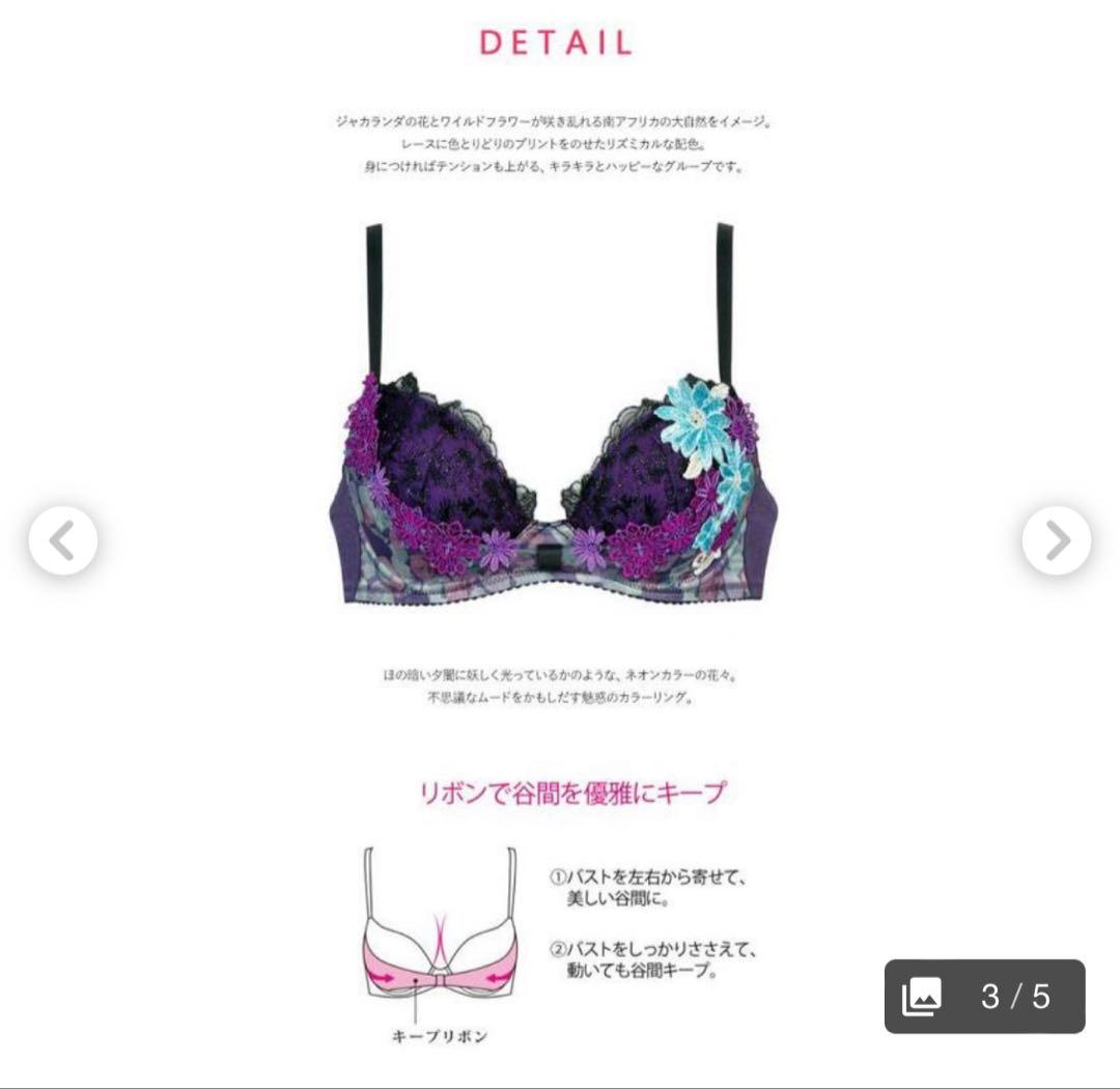 サルート Wacoal Salute 51G リボンブラ ブラショーツE75-L