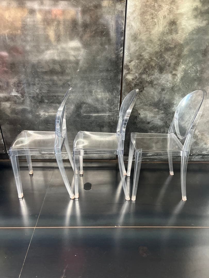 最安値カルテル ビクトリア ゴースト チェア フィリップスタルク　3脚