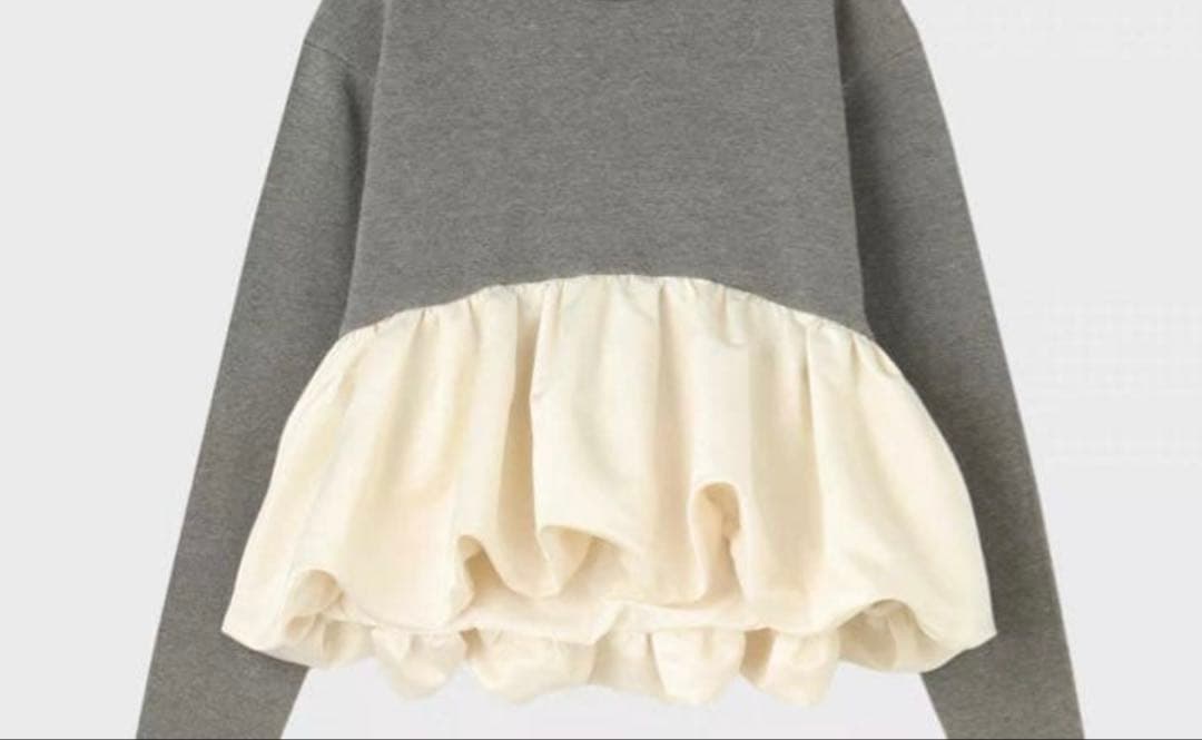 moon　Tニット グレーＭ