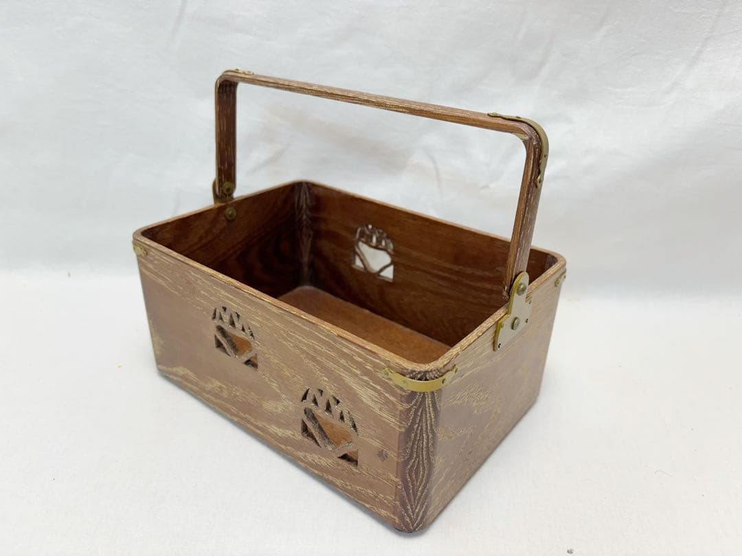 ほぼ未使用 茶道具 指物師 大崎雄斎作 鵬雲斎好写 桑 桐透 手付莨盆セット共箱