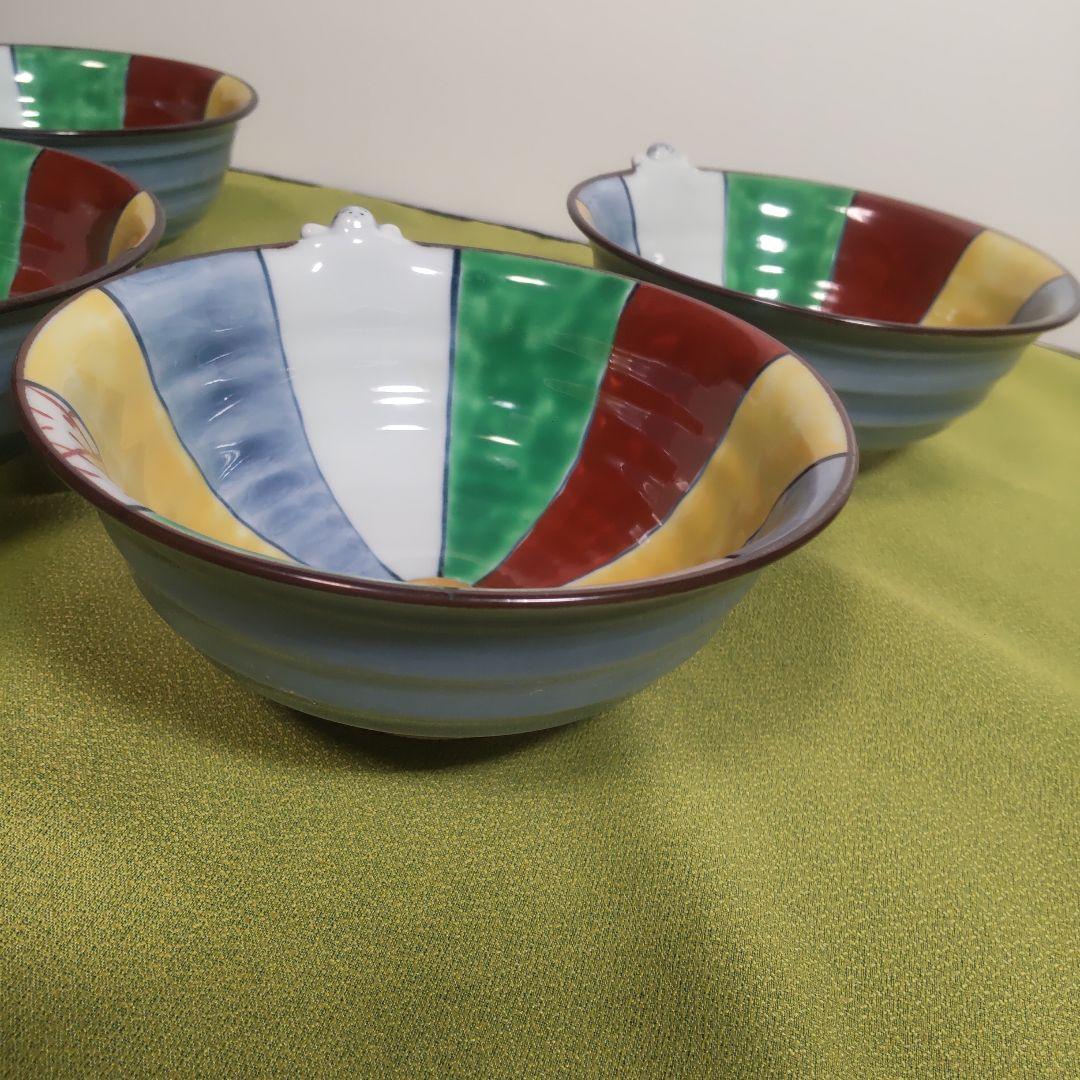 九谷焼 一閑人 紙風船 小丼 小どん 椀 皿 茶碗　 5客