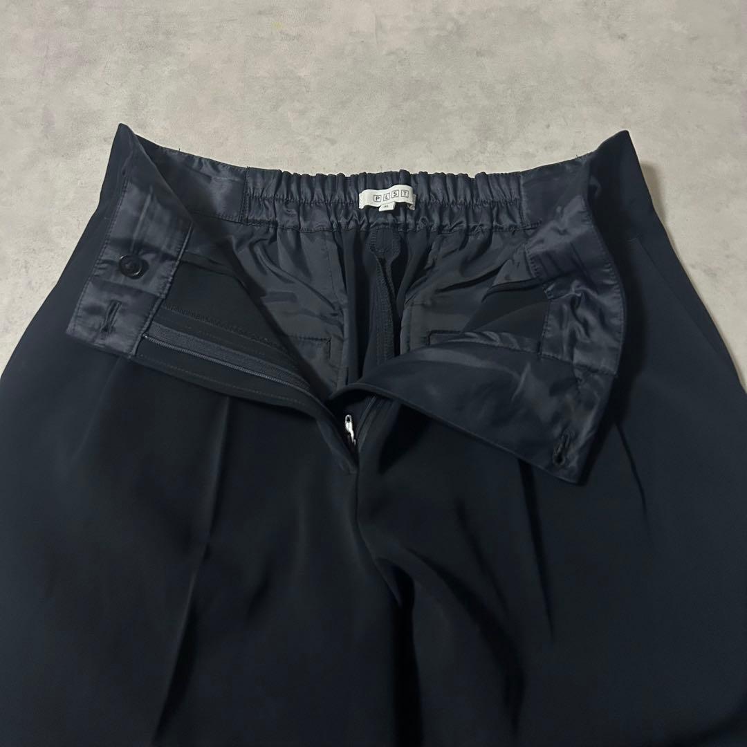 美品✨PLST スーツ セットアップ ノーカラー パンツ 1B 洗える XL