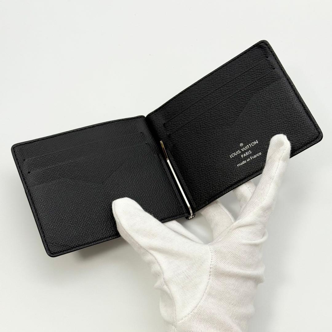 ✨極美品 IC内蔵✨ルイヴィトン タイガ マネークリップ カード入れ ブラック