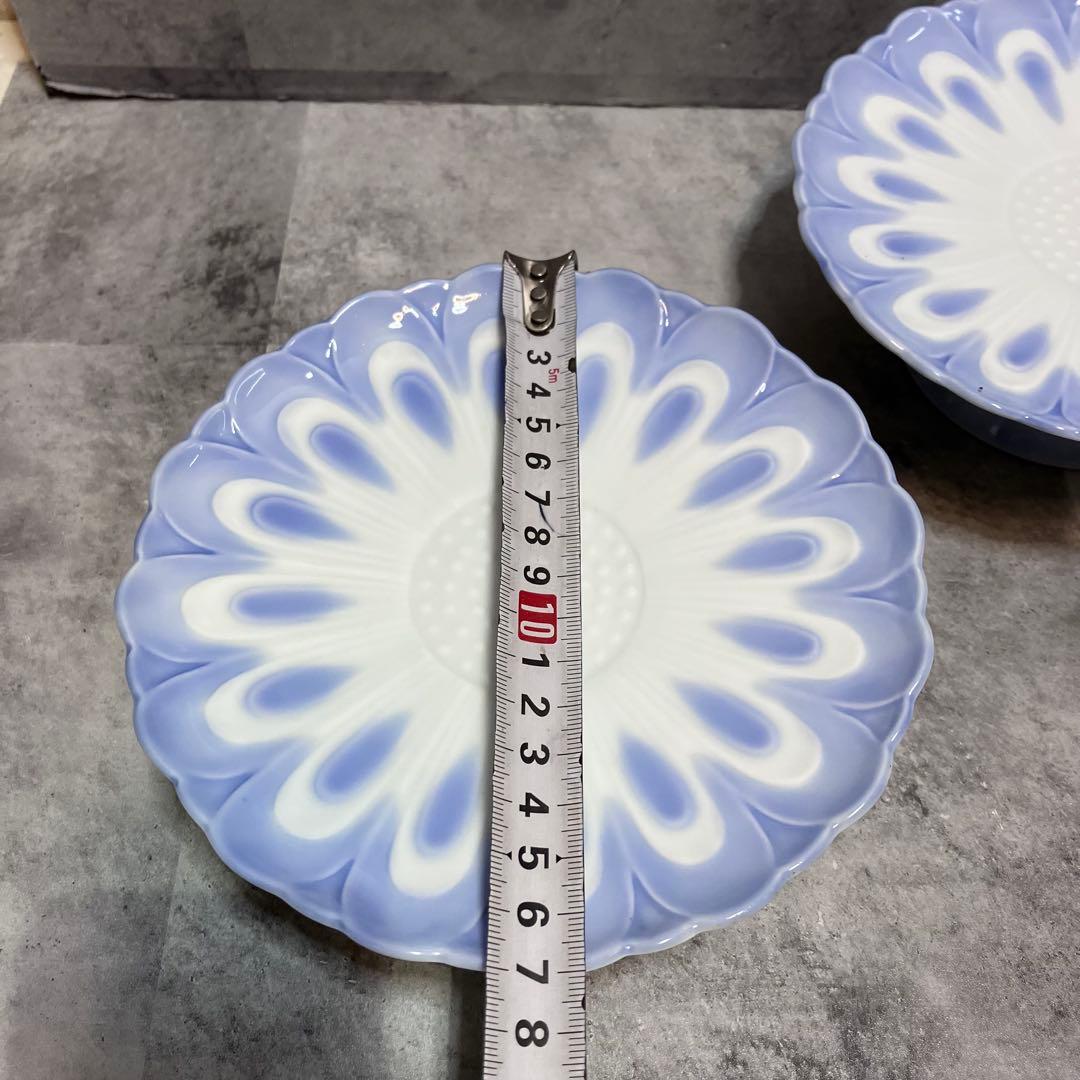 有田焼　久光　菊型高台皿　13枚セット