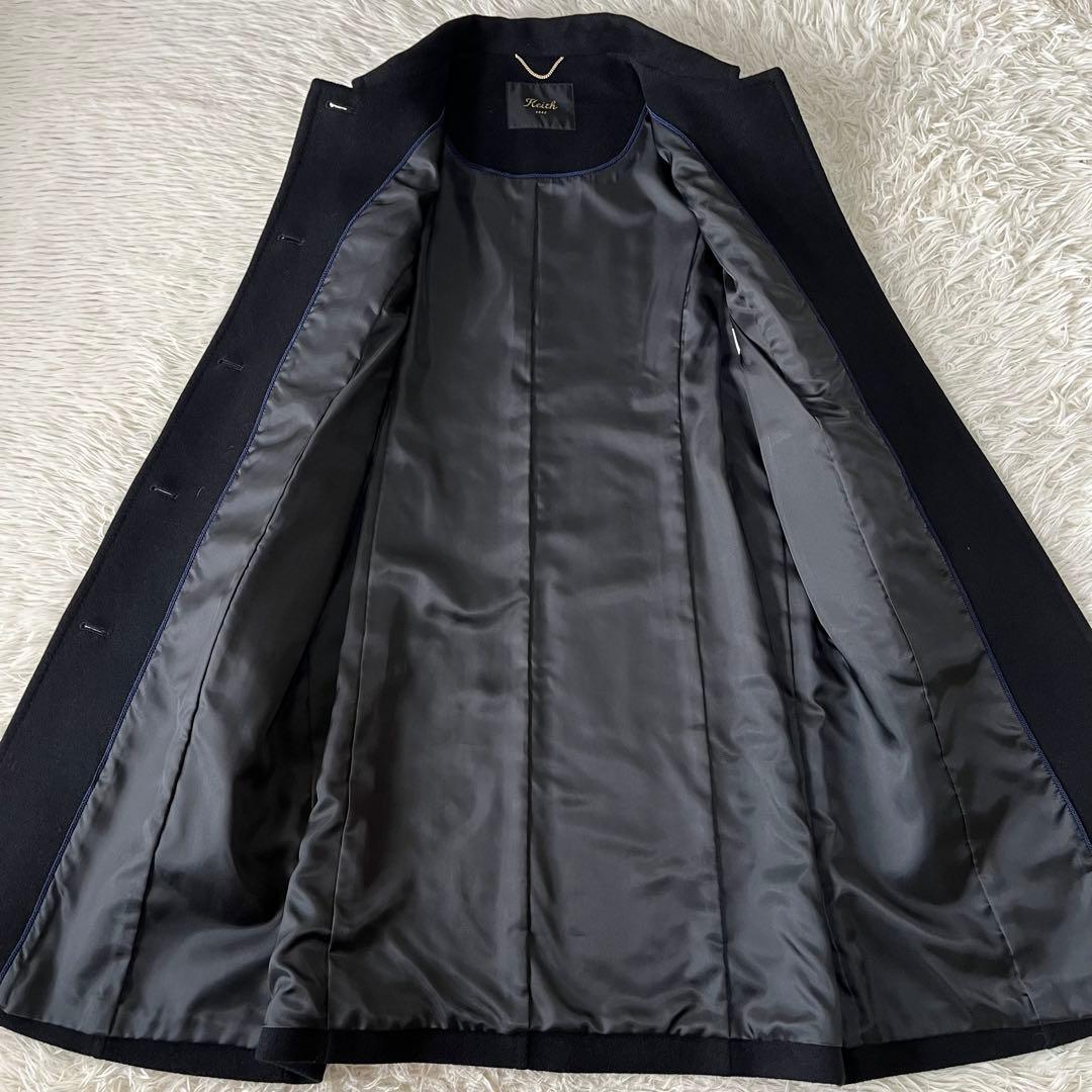 【極美品】キース　アンゴラ混　ウール　ロング　チェスターコート