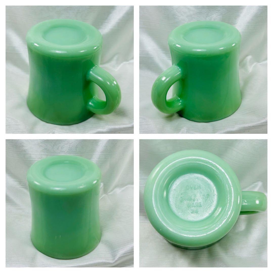超美品ファイヤーキング　ジェダイ（翡翠色）超ヘビーなコーヒーマグの2個