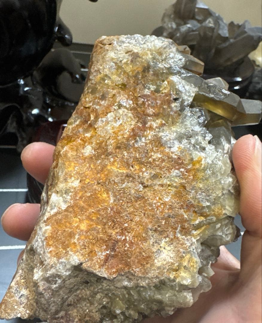 高品質スモーキーシトリン　クラスター 一点物