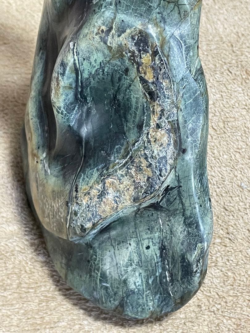 ★蛇石★蛇紋石 (サーペンティン) ★盆石/飾り石/縁起物/巳年/縁起物/金運