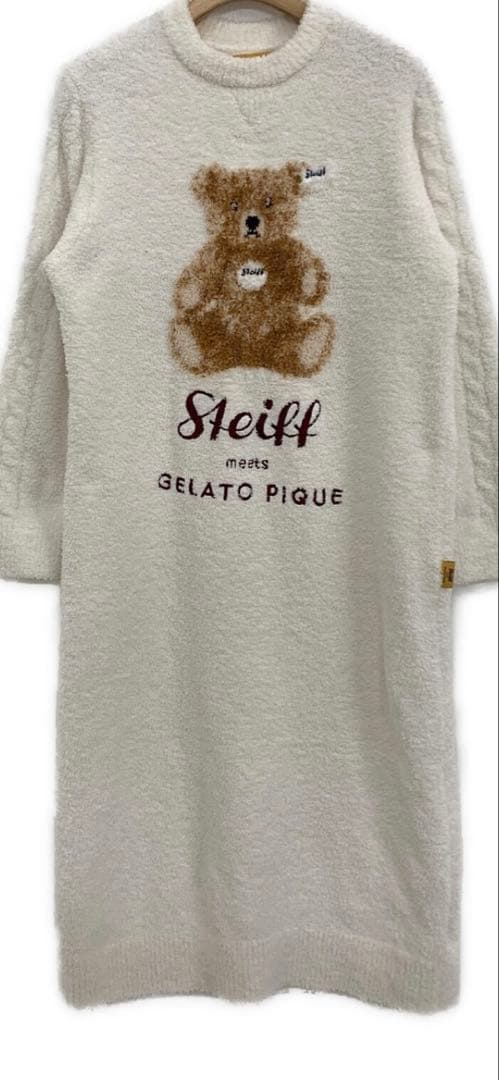 新品ジェラートピケ　steif シュタイフ　パウダージャガードワンピース