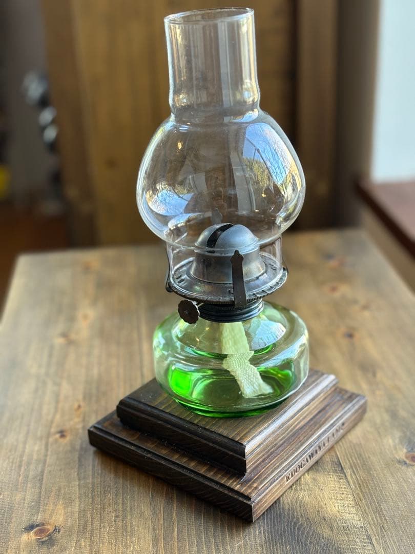 EDOGAWAYA オイルランタン グリーンガラス　江戸川屋