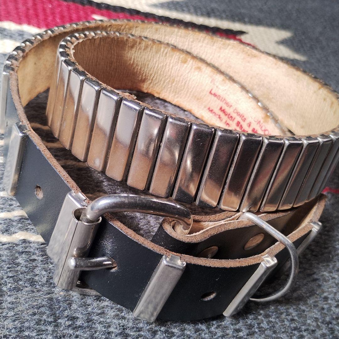 【WENDY'S】80-90's ヴィンテージ スタッズベルト イギリス製