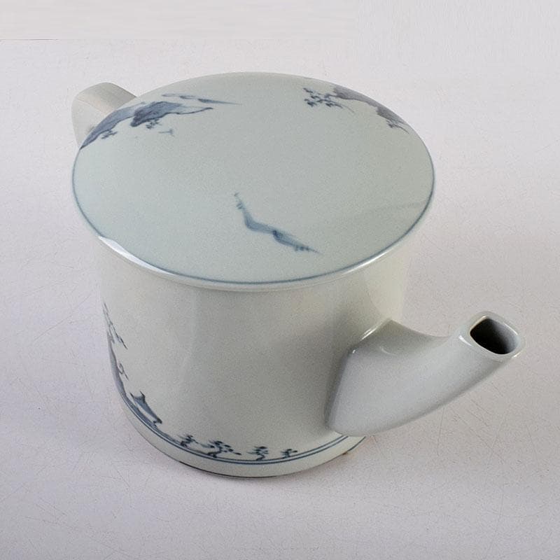 Palm Tree　古伊万里写　染付　山水文　水注　共箱　V　7975C