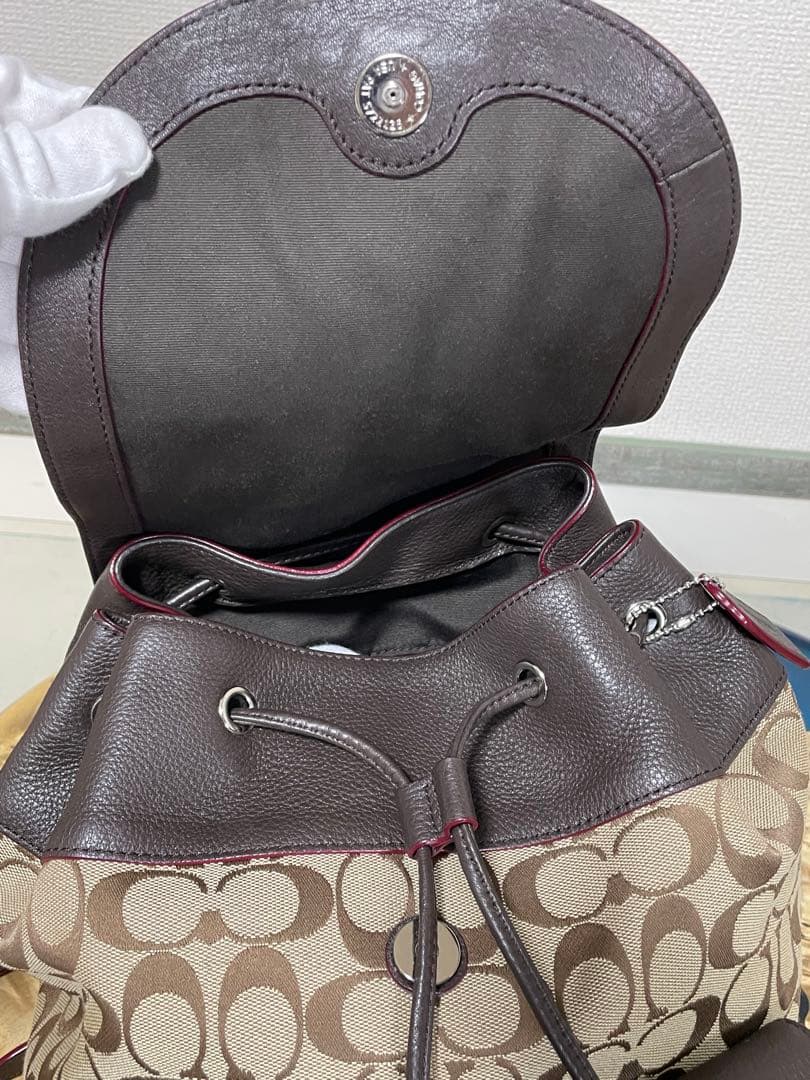 COACH コーチ F37476 シグネチャー リュック 美品