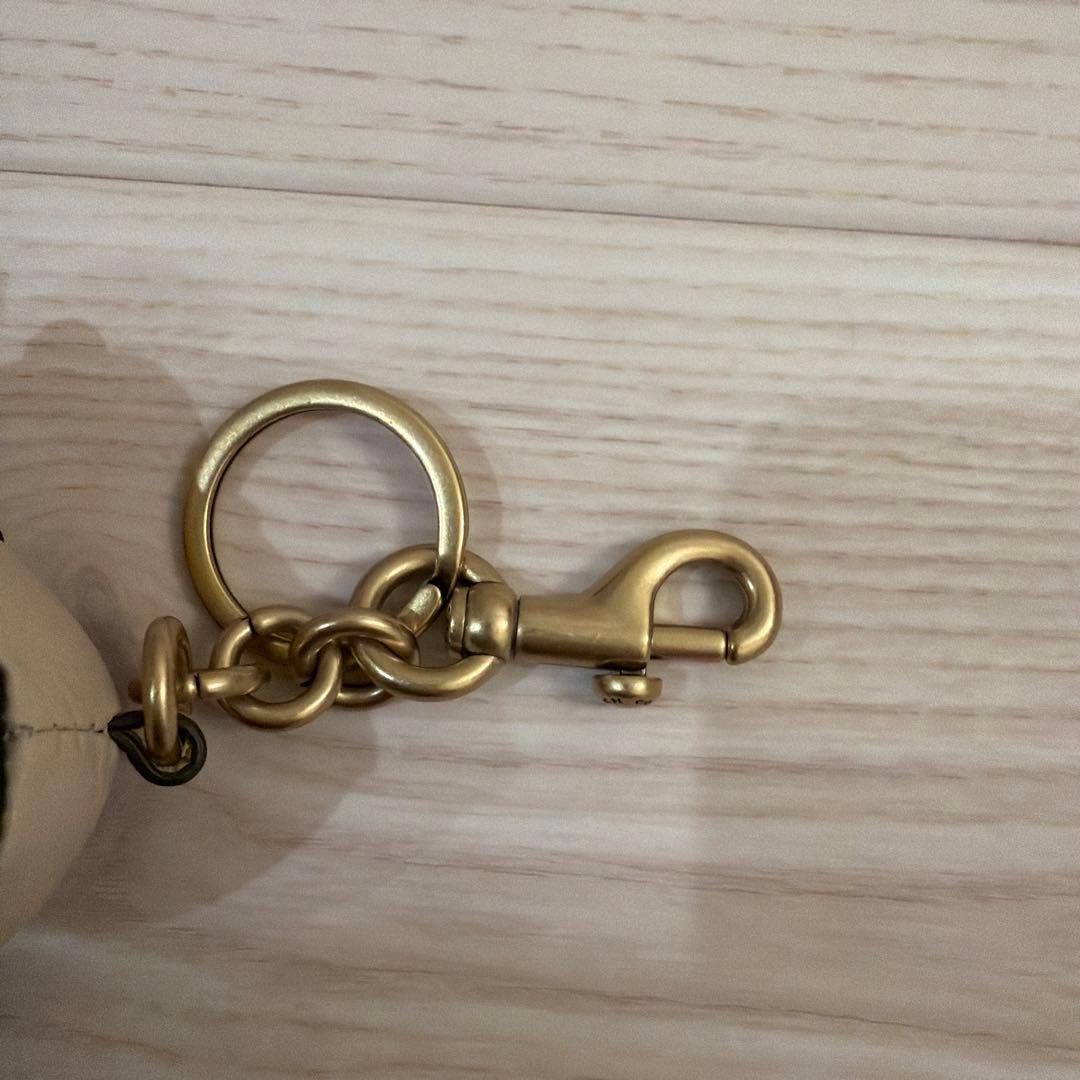 coachスヌーピーレザーキーホルダー