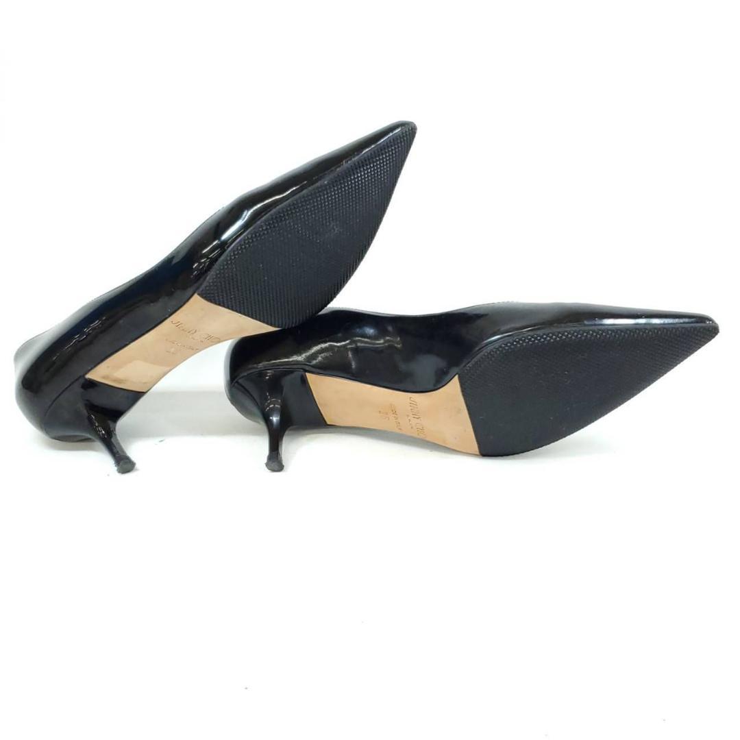 ジミーチュウ　美品　ポインテッド　エナメル　パテントレザー　裏張り済　EU36