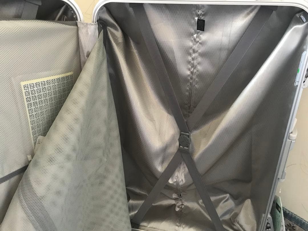 未使用スーツケース ハードキャリー 90L ホワイトカーボン MM-5688