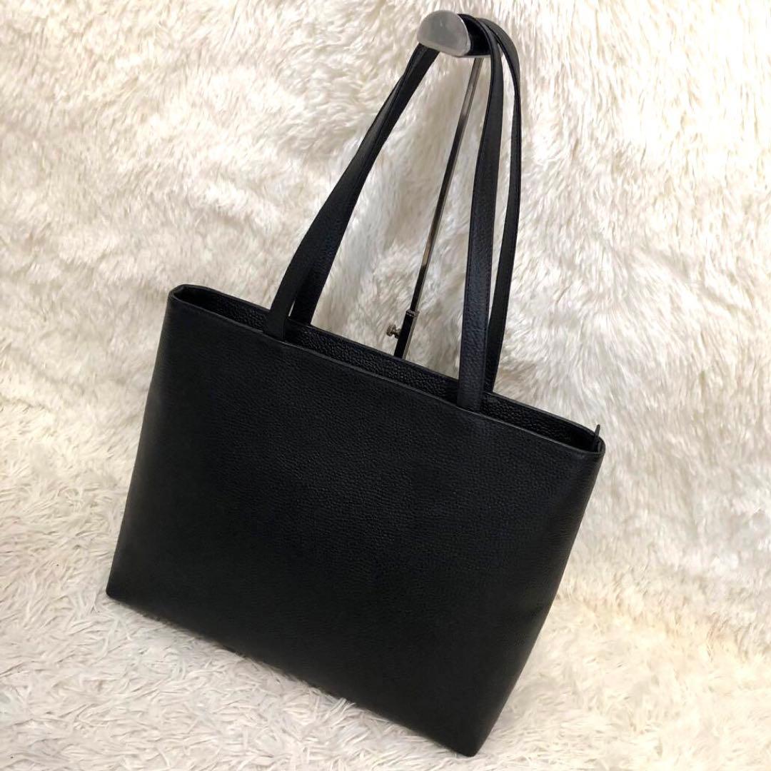 新品同様✨ハッシュタグ レザー　トートバッグ ブラック