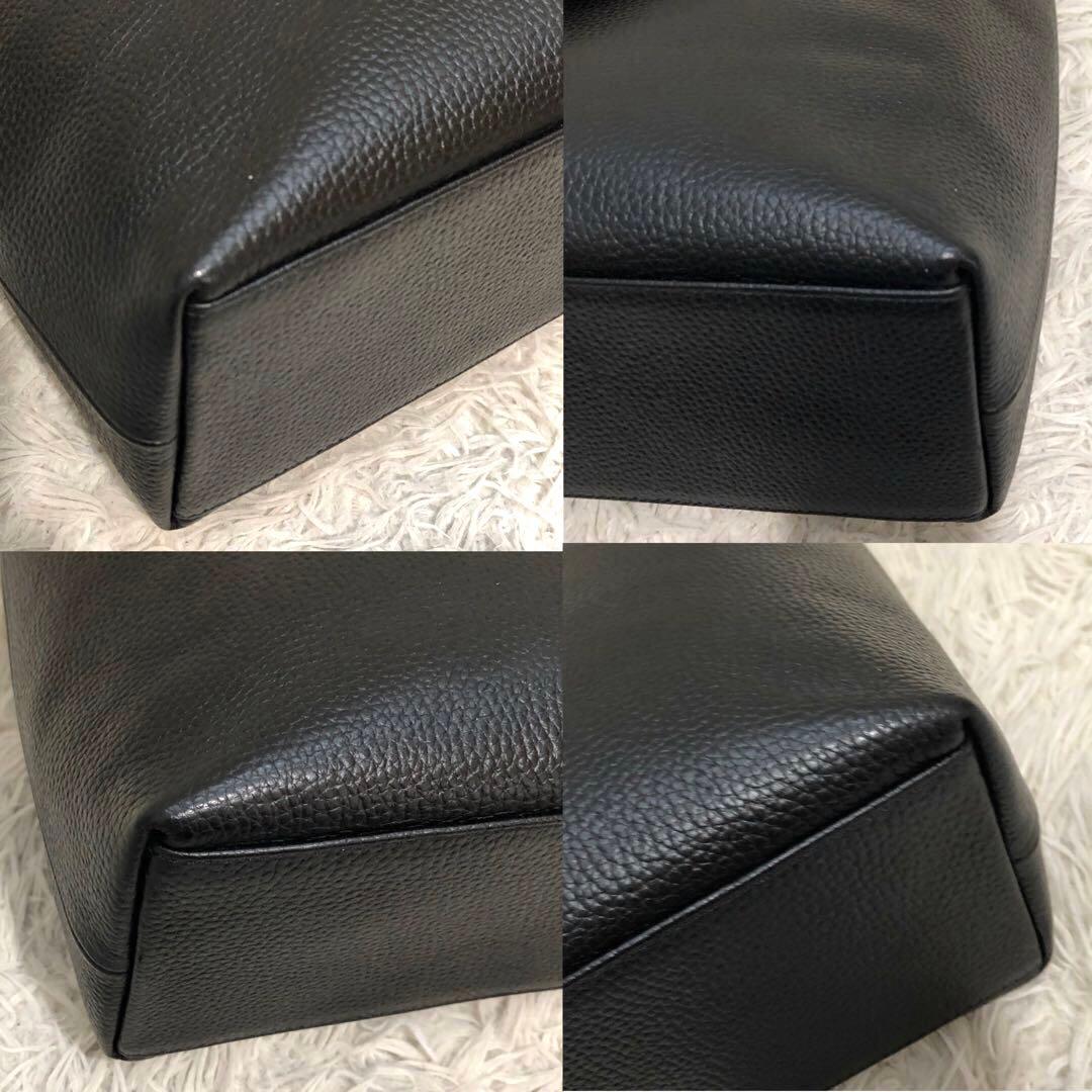 新品同様✨ハッシュタグ レザー　トートバッグ ブラック