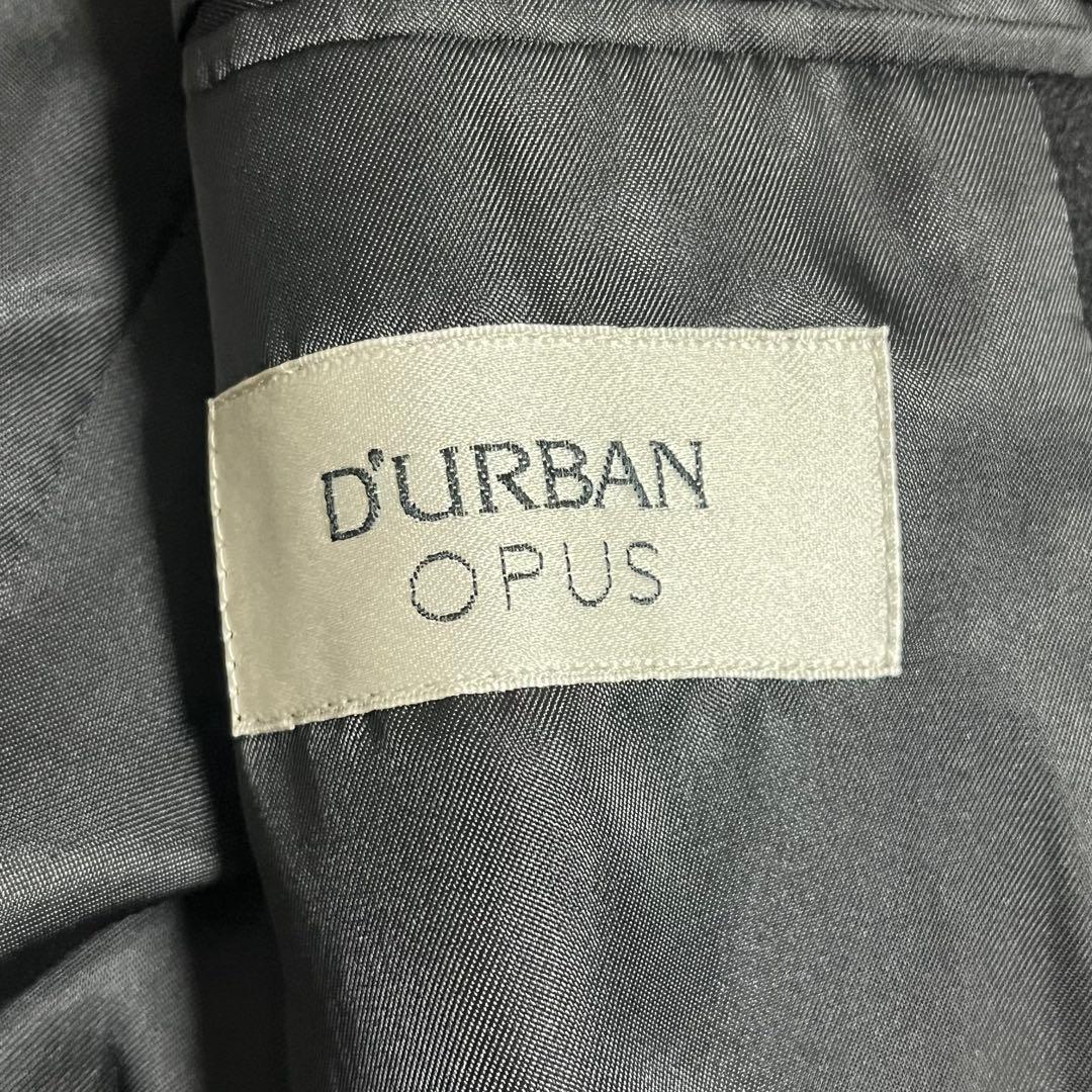 【カシミヤ100%　XL】 ダーバン　ロングチェスターコート　マキシ丈　美品　黒