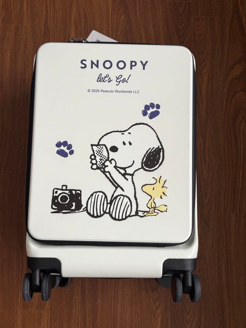 タグ付き新品　スヌーピー　キャリーケース　布バッグ付