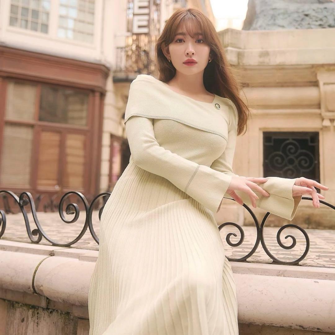 ワンピース Herlipto La Lueur Knit Dress