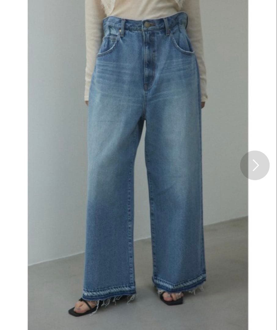 BLACK BY MOUSSY ウエストスクイーズデニム