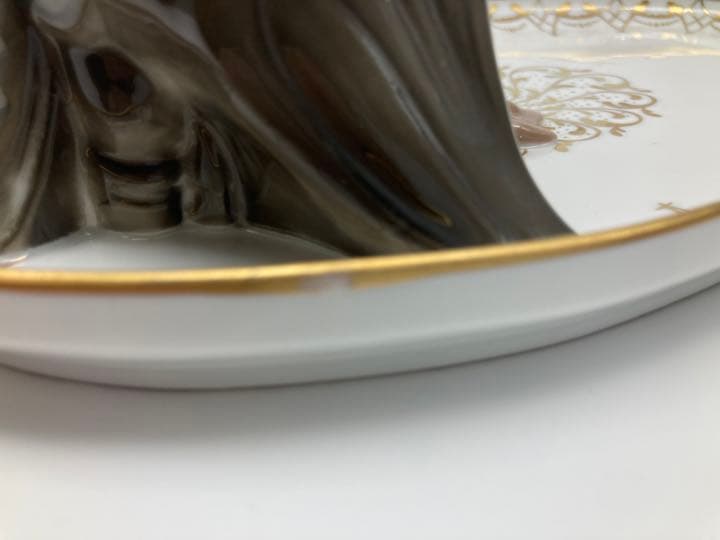 ローゼンタール　オーバルプレート 鷺 フュギリン 金彩 ババリア　アンティーク