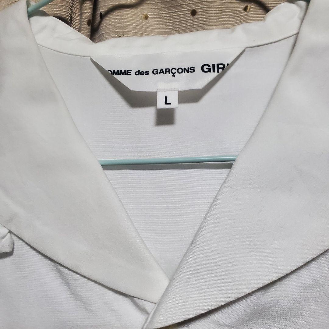 COMME des GARÇONS GIRL ホワイト半袖シャツ L　セーラー