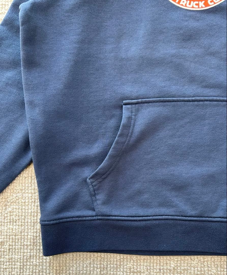 00s Independent パーカー バイカラー フーディー ネイビー L