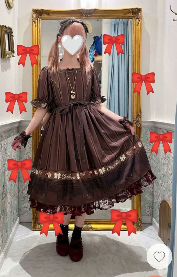 シャルミエール♡新品未開封 チョコレートワンピース ブラウン