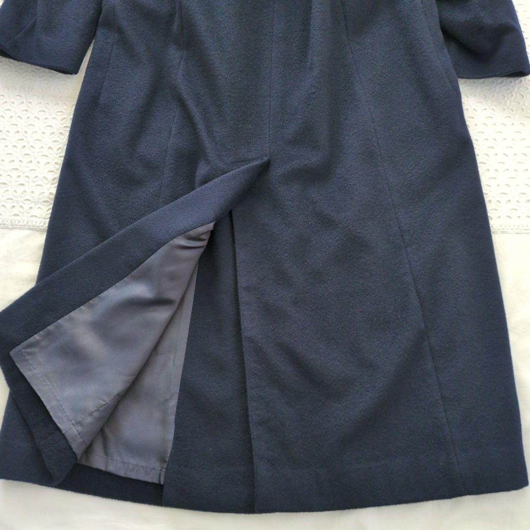 STRENESSE ストラネス カシミヤ100％ ロングコート ネイビー 美品