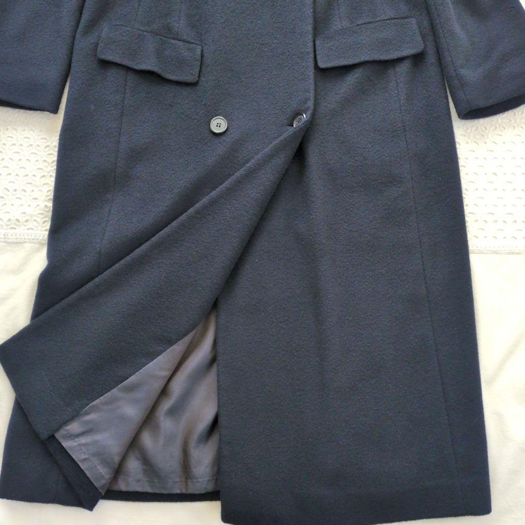 STRENESSE ストラネス カシミヤ100％ ロングコート ネイビー 美品