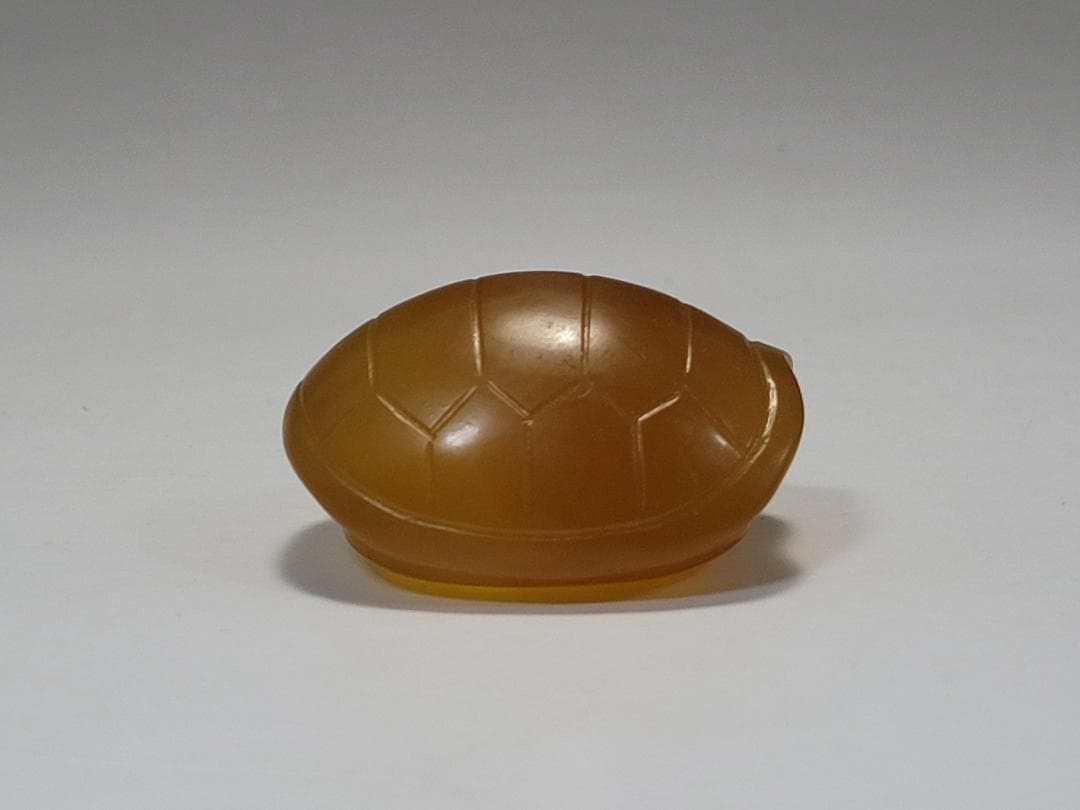 天然玉製 亀型 提物装身具 玉装飾品 明清時代 幅約3.9cm