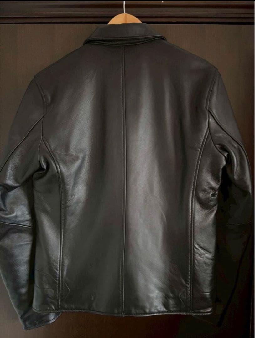 新品✨nano & co 羊革 ライダースジャケット 黒 中綿 キルティング M