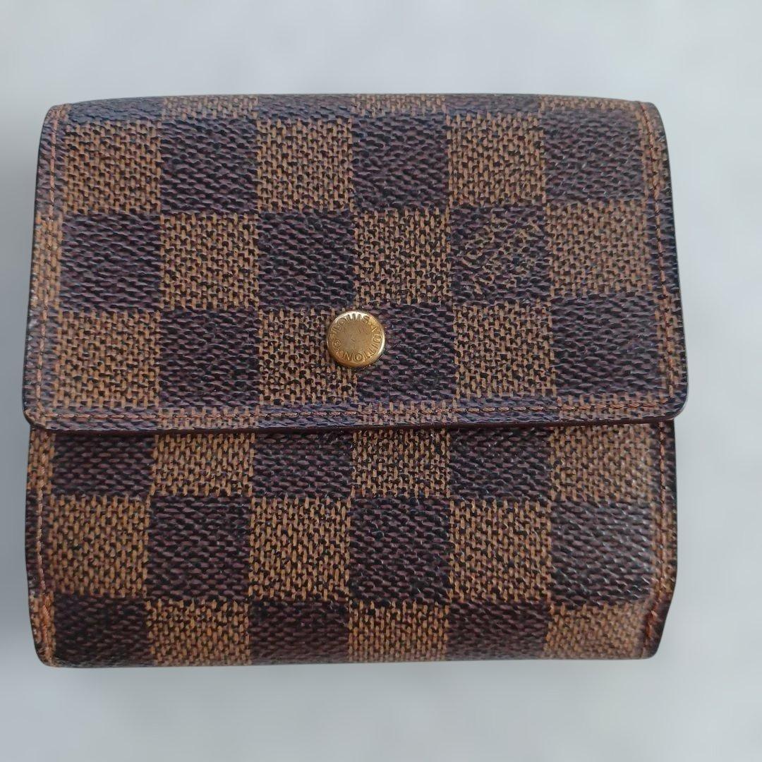 ルイヴィトン LOUIS VUITTON ダミエ　ブラウン三つ折り財布