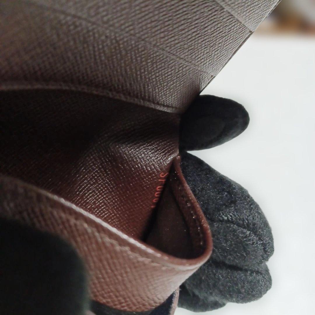 ルイヴィトン LOUIS VUITTON ダミエ　ブラウン三つ折り財布