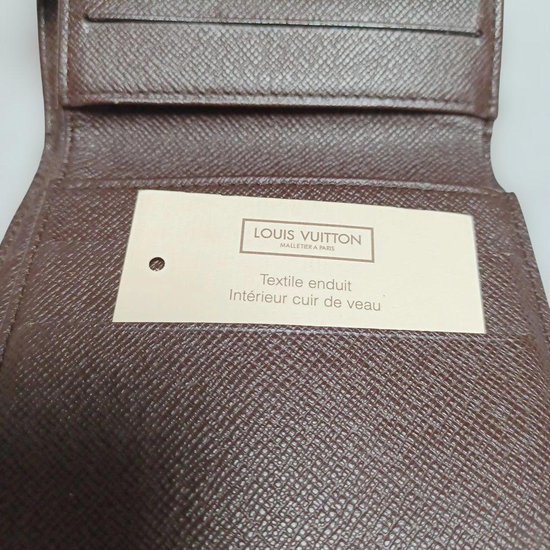 ルイヴィトン LOUIS VUITTON ダミエ　ブラウン三つ折り財布