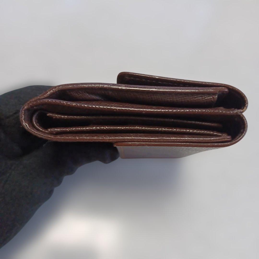 ルイヴィトン LOUIS VUITTON ダミエ　ブラウン三つ折り財布