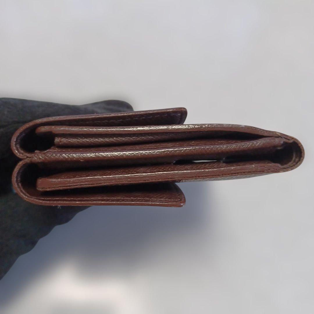 ルイヴィトン LOUIS VUITTON ダミエ　ブラウン三つ折り財布