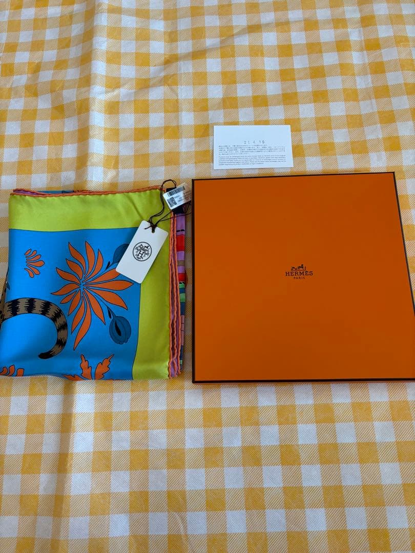 エルメス カレウォッシュ90 モダンなレオパード　新品未使用