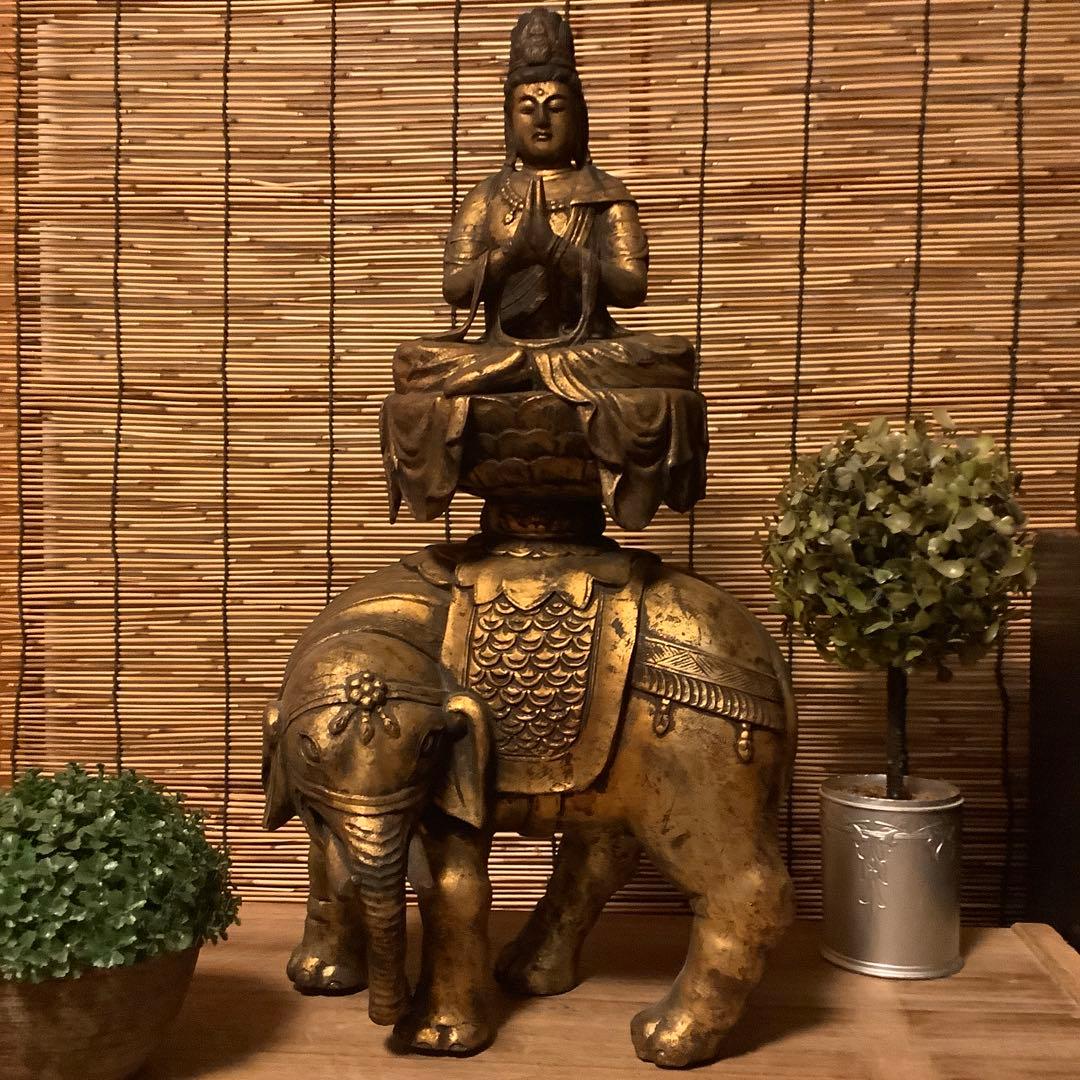 あんちゃん様keep…江戸「普賢延命菩薩像」＋明治「岩上観世音菩薩」おまとめニ仏