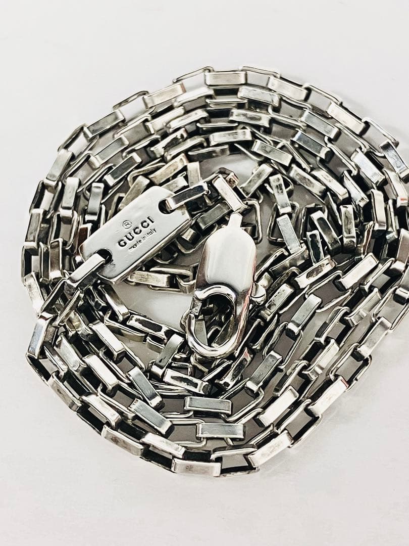 【超美品】GUCCI ベネチアチェーン ネックレス 男女兼用　SV925