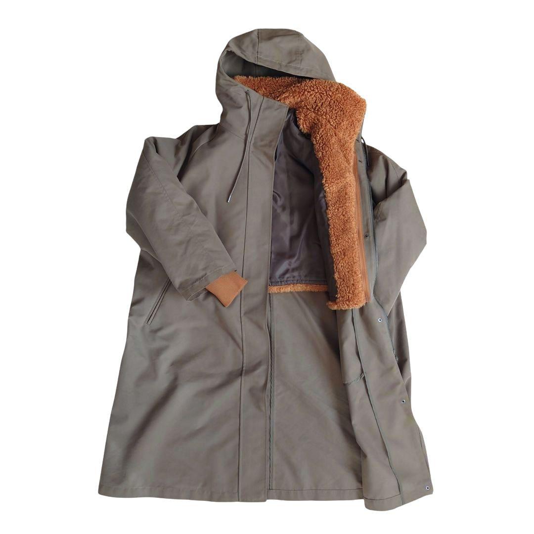 若槻千夏　wcj　エコファーライナー付きコー3way　カーキ系色　フリーサイズ