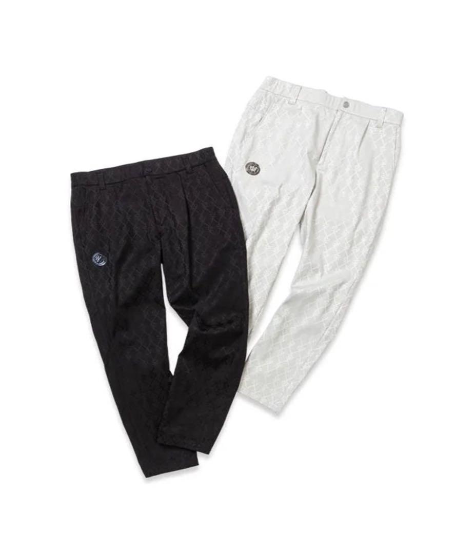 SY32グレー　LサイズJACQUARD STRETCH WOVEN PANT