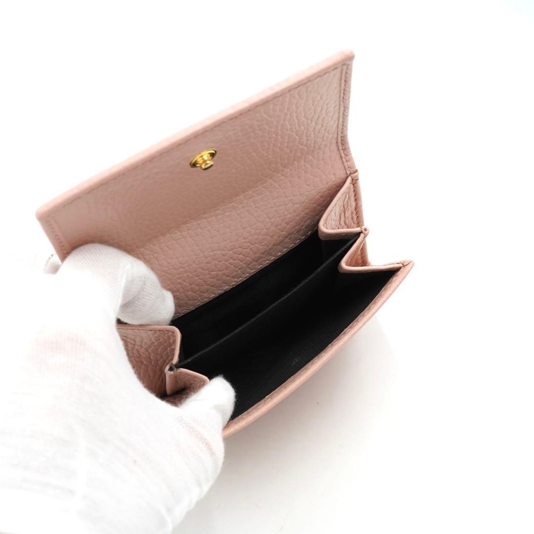 ✨未使用展示品・箱付き✨　GUCCI ミニ財布　マーモント　三つ折り　GG