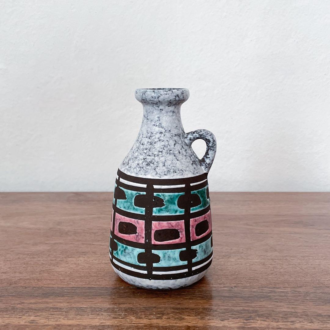 【東ドイツ Strehlaの花瓶】Fat Lava 295