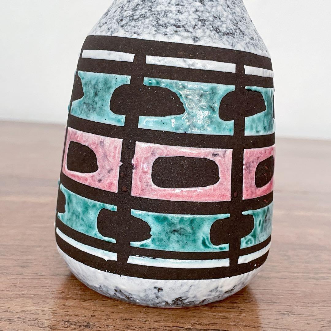 【東ドイツ Strehlaの花瓶】Fat Lava 295